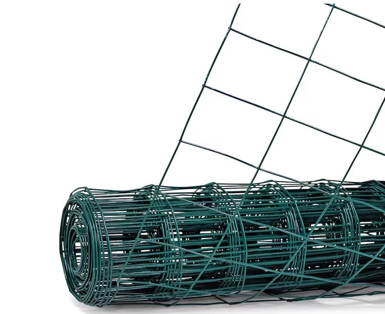 Fencer Wire 3 ft. x 50 ft. 16-Gauge Green PVC Coated Welded Wire Fence with Mesh Size 3 inch x 2 inch (new)