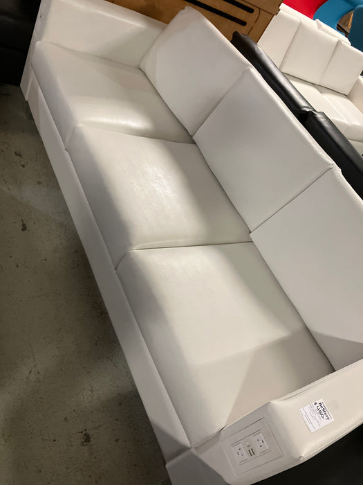 White leather sofa (used)