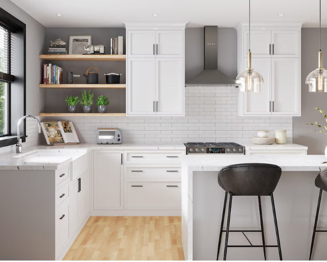 Eurostyle Manchester 21-inch x 30-inch Polar White Door for Kitchen Cabinets (New)