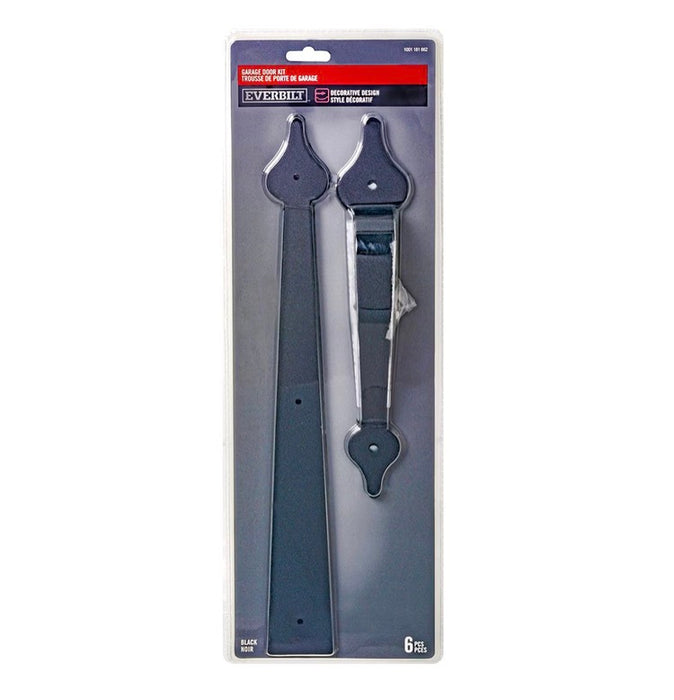 Everbilt Decorative Design Garage Door Kit, Black