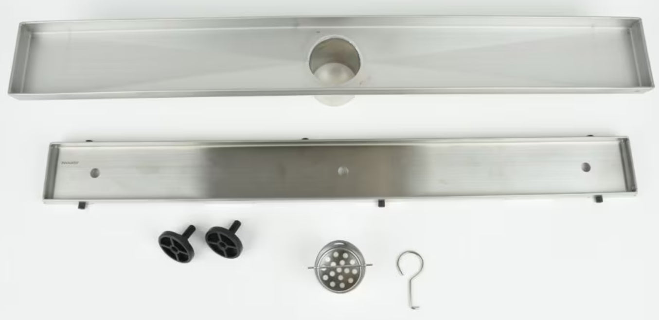 ToWo Linear Shower Drain Tile-in, 24 inch.