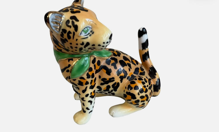 Lynn Chase Designs Jaguar Jungle Cats Yellow Figurine 3.5" Tall Animal