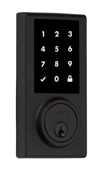 Weiser Elements Matte Black Keyless Entry Door Lock/Electronic Deadbolt (Missing Drive in Collar or Second Key)