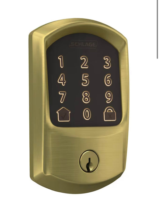 Schlage Encode Gold Wifi Touchpad Electronic Deadbolt (new)
