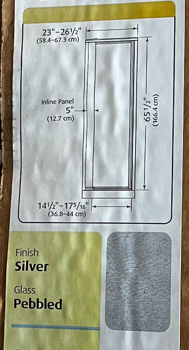 Sterling Vista Pivot II Shower Door