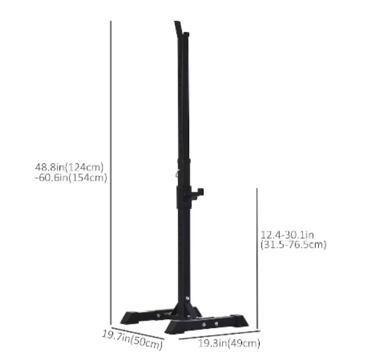 Adjustable Barbell Power Rack Stand (new)