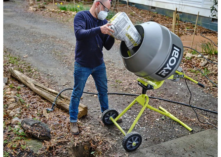 RYOBI 5.0 cu. ft. Portable Concrete Mixer (drum not included)