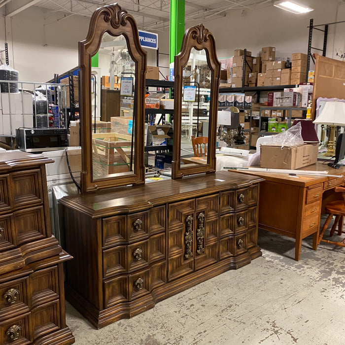 Carved Wood Vanity