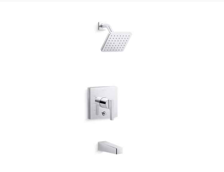 Kohler Rite-Temp® bath and shower trim kit with push-button diverter, 2.5 gpm (new)