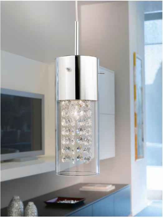Eglo Diamond Pendant Light 1, Chrome