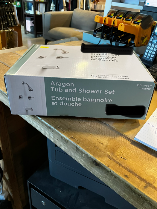 Aragon 2-Handle 1-Spray Shower Faucet in Chrome (Valve Included)