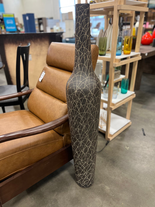 Tall Decorative Abstract Scribble-Design Vase