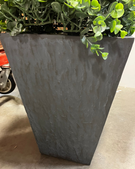 Nearly Natural 57in. Eucalyptus Topiary Artificial Tree in Slate Planter (Indoor/Outdoor)(New)