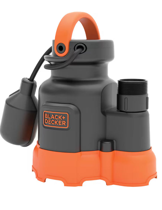 BLACK+DECKER 1/4HP Automatic Submersible Sump Pump (New)