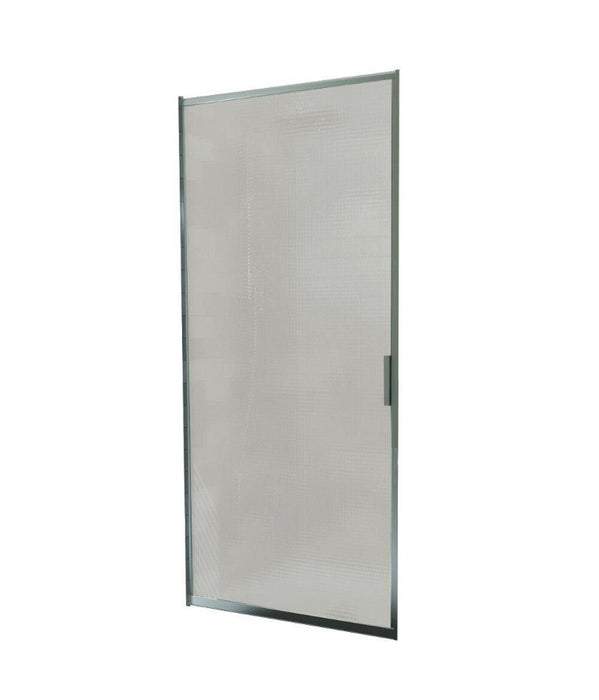 MAAX Progressive 24.5 - 26.5W (Adjustable Width) x 65.75H Framed Pivot Shower Door in Chrome with Mistelite Glass