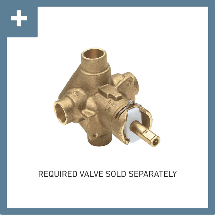 MOEN Brass Rough-In Posi-Temp Pressure-Balancing Cycling Tub and Shower Valve - 1/2-inch CC Connection