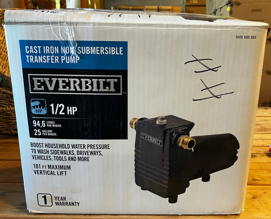 Everbilt Cast Iron Non-Submersible Transfer Pump