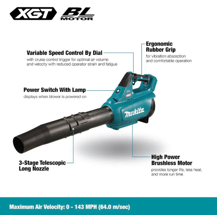 MAKITA 40Vmax XGT Brushless Cordless High Performance Variable Speed Turbo Blower (Tool Only) (NEW)