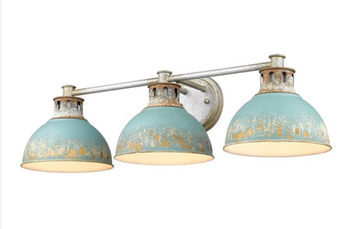 shabby chic teal vanity light