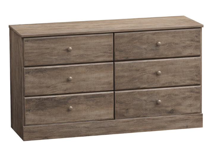 Prepack - Drift Gray 6 Drawer Dresser (NEW)