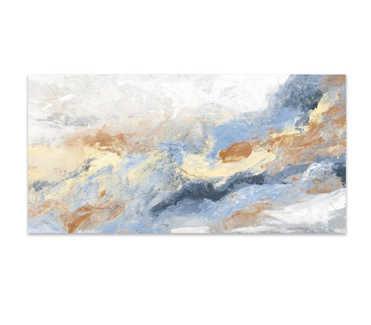 Modamo Abstract Decor Polished Blue 24-inch x 48-inch Porcelain Floor and Wall Tile (15.49 Sq.Ft./Case)
