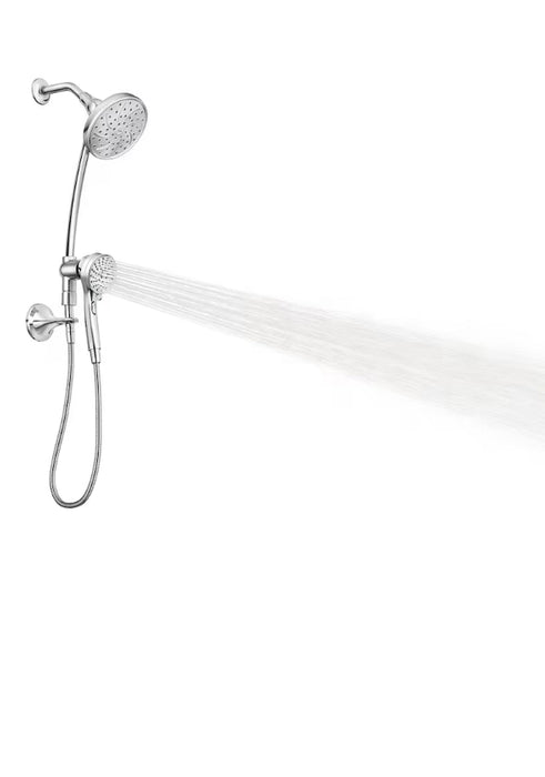 MOEN Attract 6-Setting Rain Shower and Handheld Shower Head with Magnetic Dock and Slide Bar in Chrome (New)