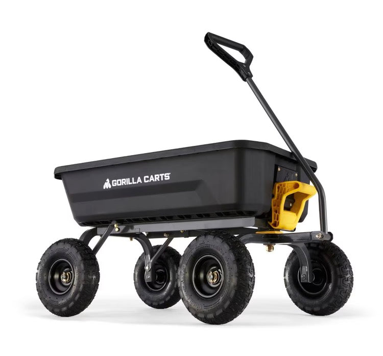 Gorilla 4 Cu. ft. Poly Dump Cart (new)