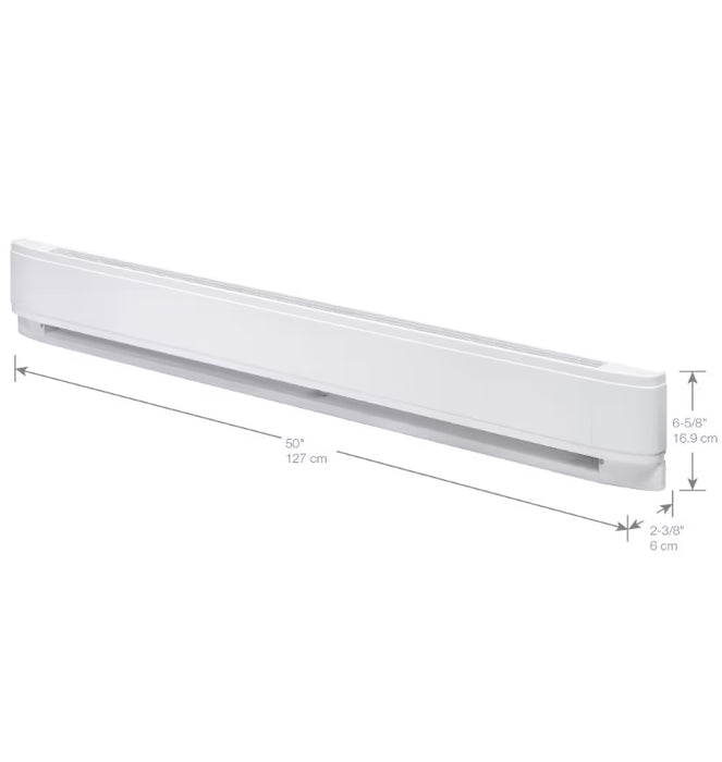 Dimplex 50-Inch 2000W 240/208V Linear Convector Electric Baseboard Heater in White