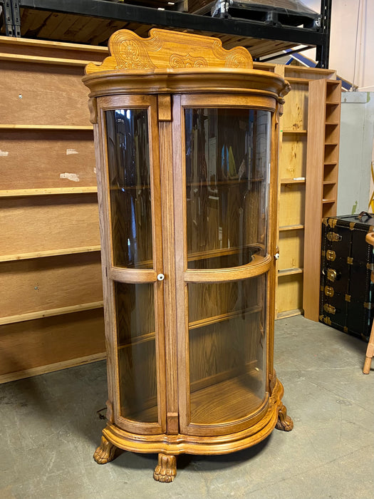 Curved-Glass Display Cabinet