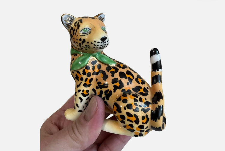 Lynn Chase Designs Jaguar Jungle Cats Yellow Figurine 3.5" Tall Animal