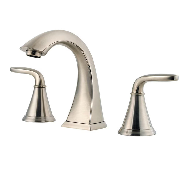 Pfister Pasadena 2-Handle 8-to-16-inch Widespread Bathroom Faucet/Vanity Tap in Nickel (Drain and Valve Incl.)