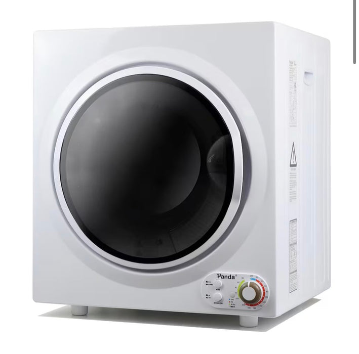 Panda Electric Portable Compact Laundry Dryer with Stainless Steel Drum, 3.5 cu.ft.13 lbs Capacity, White (new)