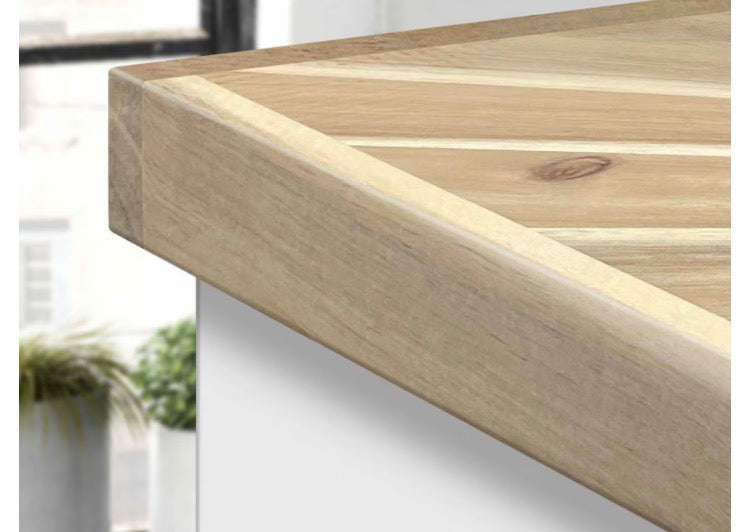 Belanger Laminates Inc BL CenterPointe 72 in. / 6'Acacia Chevron Butcher Block Countertop