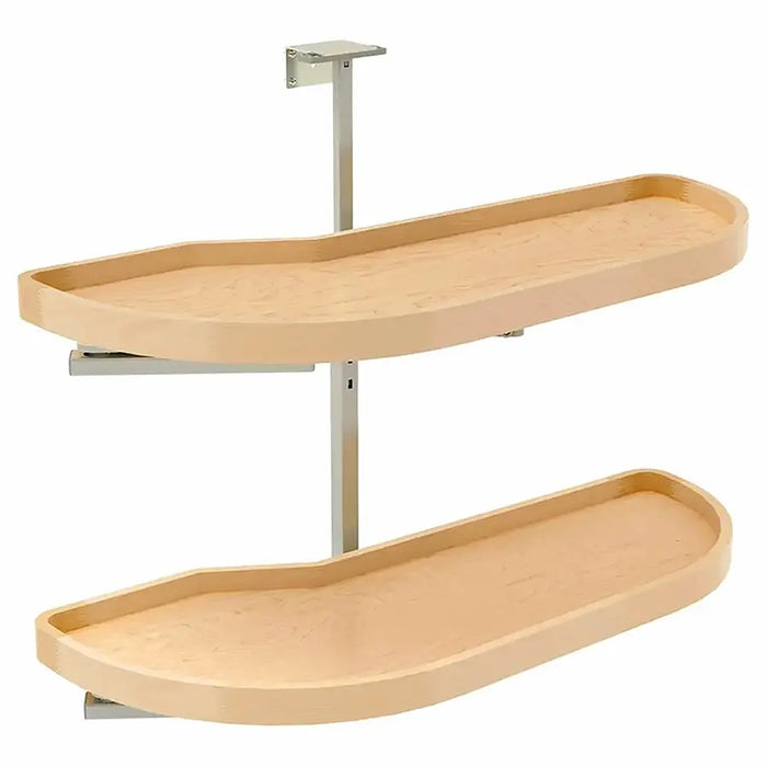 Rev-A-Shelf Girasolo Blind Left Corner 15" Right Opening Cabinet Pull-Out with Classic Wood Shelves - 4WLS87-15-R (New)