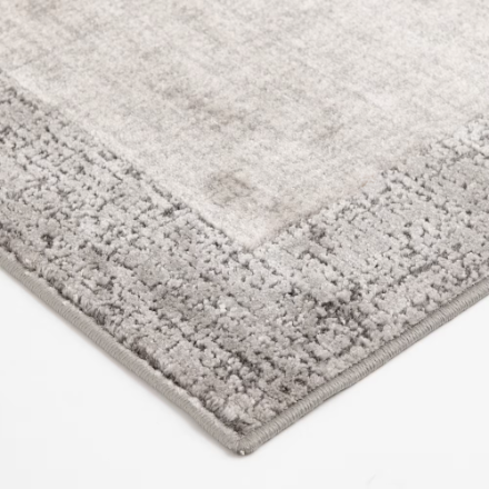 Golden Gleam Border Beige/Grey 8 ft. x 10 ft. Indoor Area Rug
