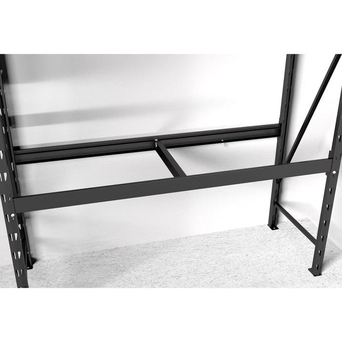 Husky 48-inch W x 4.25-inch H Metal (Steel) Beam and Brace Kit for Customizable Shelving Unit in Black (New)