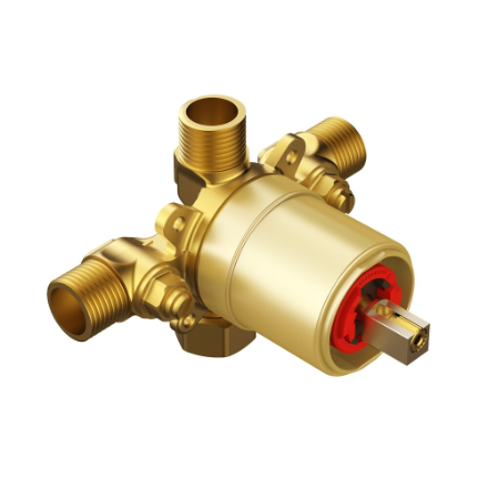HDG Single Handle Wall Mount 1-Spray Bathtub Shower Faucet with Rain Shower Head in Matte Gold (New)