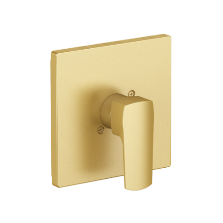 HDG Single Handle Wall Mount 1-Spray Bathtub Shower Faucet with Rain Shower Head in Matte Gold (New)