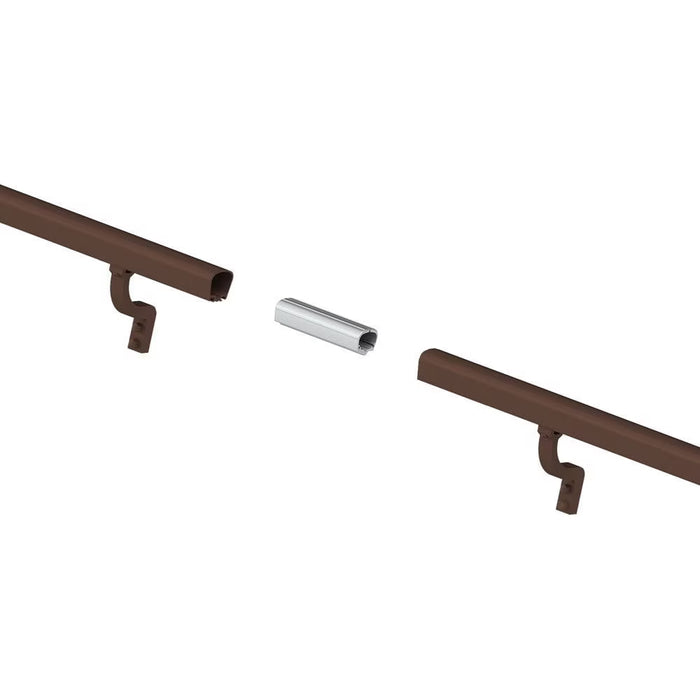 Peak 8 ft. Aluminum Handrail Kit in Brushed Bronze (NEW)