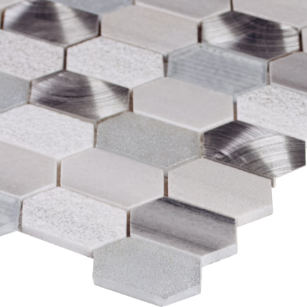 MSI Stone ULC Harlow Picket 12-inch x 12-inch Glass Metal Stone Mesh-Mounted Mosaic Tile (New)