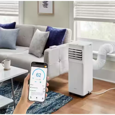 Vissani 10,000 BTU ASHRAE (7,000 BTU DOE/SACC) 3-in-1 Portable Air Conditioner, Fan & Dehumidifier with Remote Control Powered by Hubspace (New)