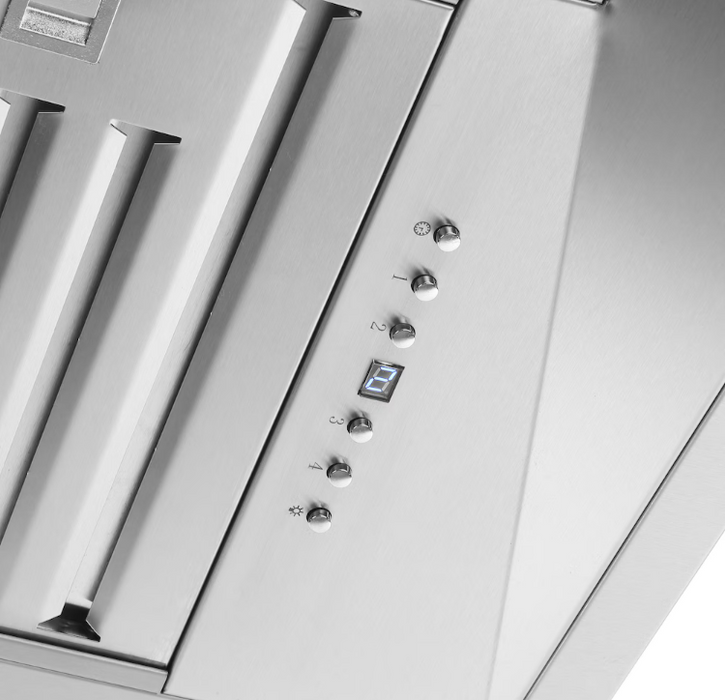 Forno Altilia 36-inch Insert Range Hood, 1200 CFM Double Motor, 4 Speed Control, All Stainless Steel