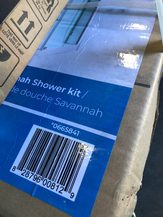 Ove Savannah 40-in x 41-in White Shower Surround Corner Wall Panel (new)