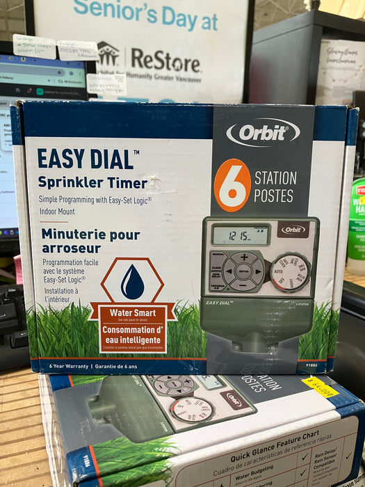 Orbit 6-Station Easy Dial Sprinkler Timer (new)