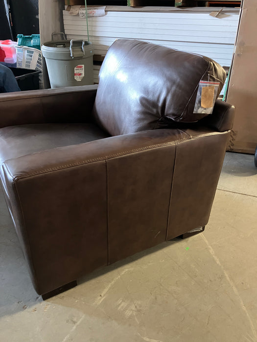 Brown Leather Armchair (new)