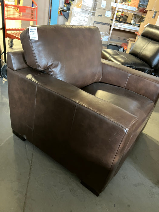 Brown Leather Armchair (new)