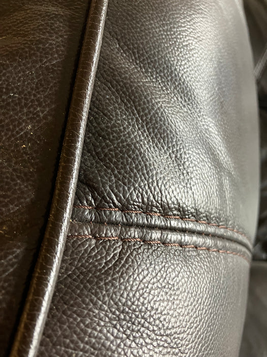 Brown Leather Armchair (new)