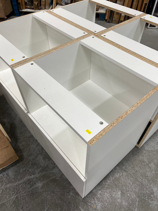 White Microwave Base Cabinet