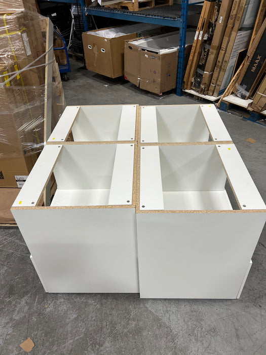 White Microwave Base Cabinet