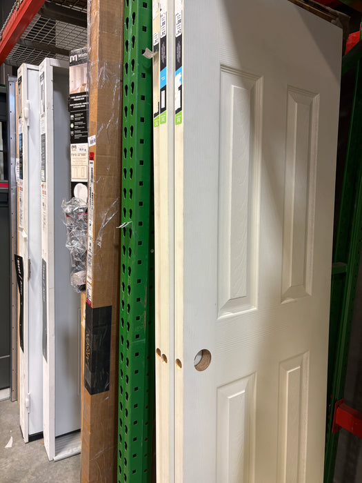 Masonite 24-inch x 80-inch Primed 6 Panel Hollow Core Textured Interior Door Pre-bored Slab (NEW)